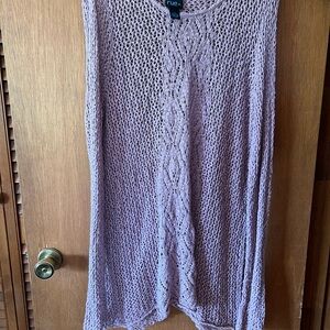 Purple/Pink Knit Sleeveless Top